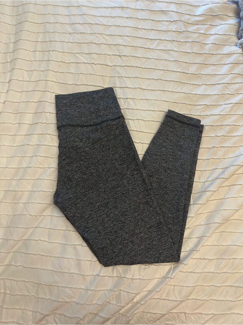 Lululemon Wunder Under Hi-Rise Tight 28" Heathered Black / Gray Luon Size 12 - Picture 5 of 11